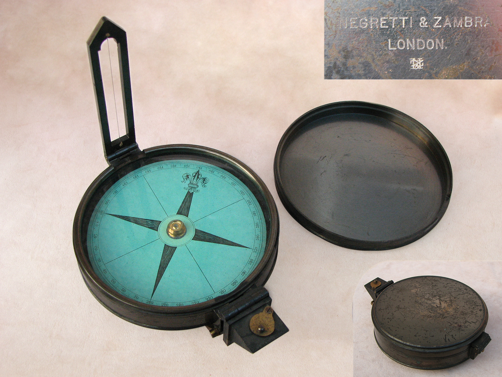 Negretti & Zambra green card prismatic compass, circa 1880